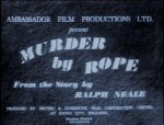 Murder By Rope [1936] [DVD]